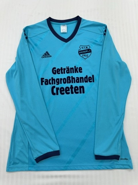 Vintage Adidas Men's Multicolor Jersey – Size L, Cyan Brand Department Type