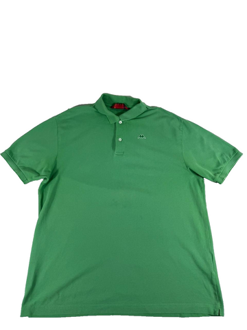 Robe Di Kappa Men's Green Polo Shirt Short Sleeve Cotton Size XXL