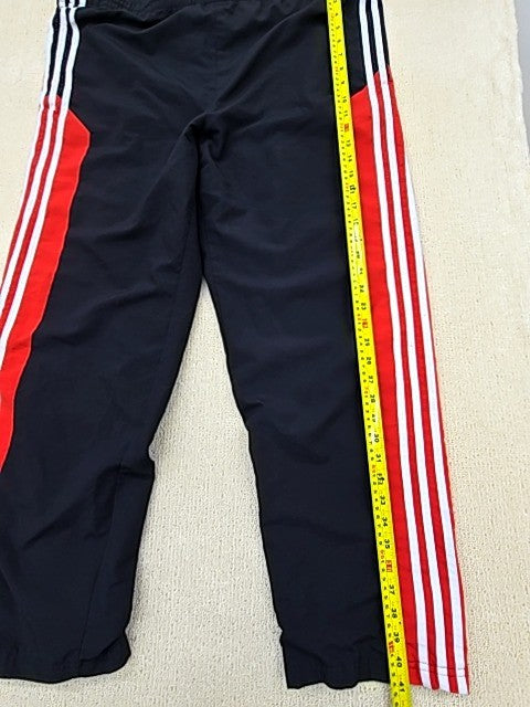 Adidas Men's Black 3-Stripe Track Jogging Pants L Regular Fit