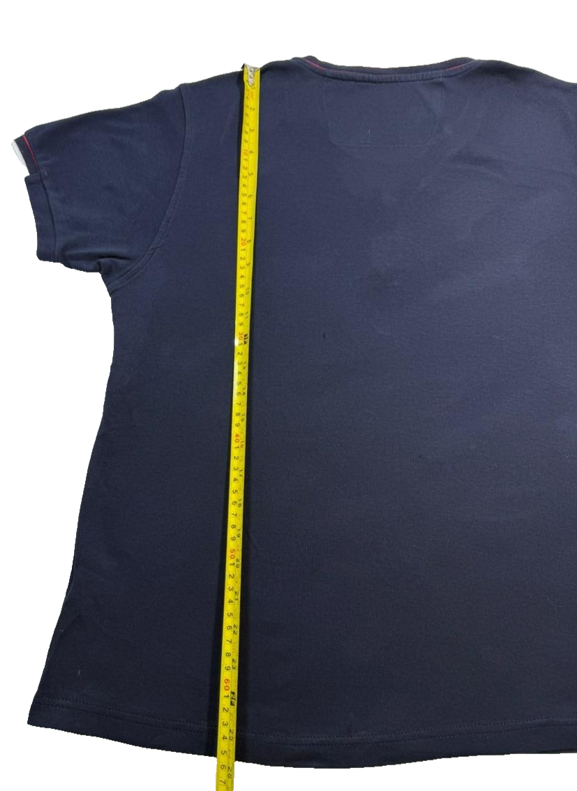 Tommy Hilfiger Men's Navy Blue Shirt, Size XL, Button Casual Short Sleeve
