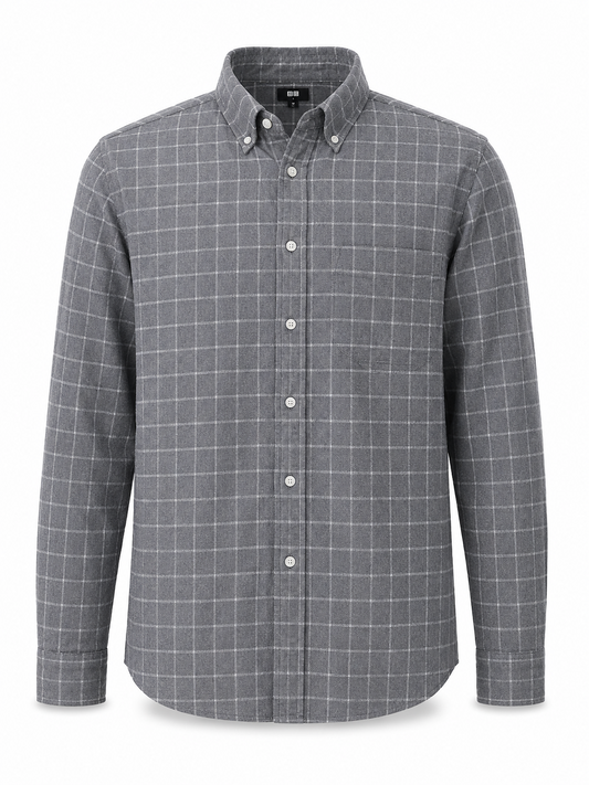 Uniqlo Men Gray Shirt size M product image 2