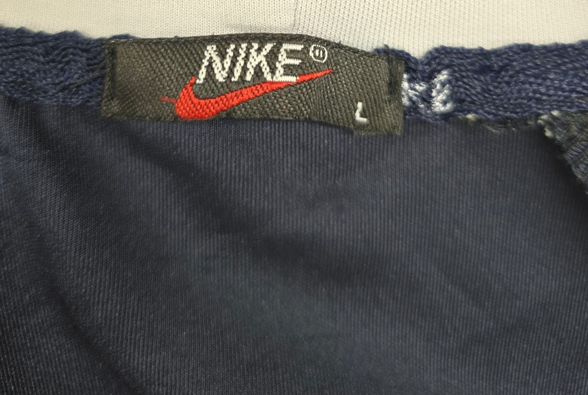 Nike Men's Navy Blue Full Zip Hoodie Jacket Size L Made in Cambodia