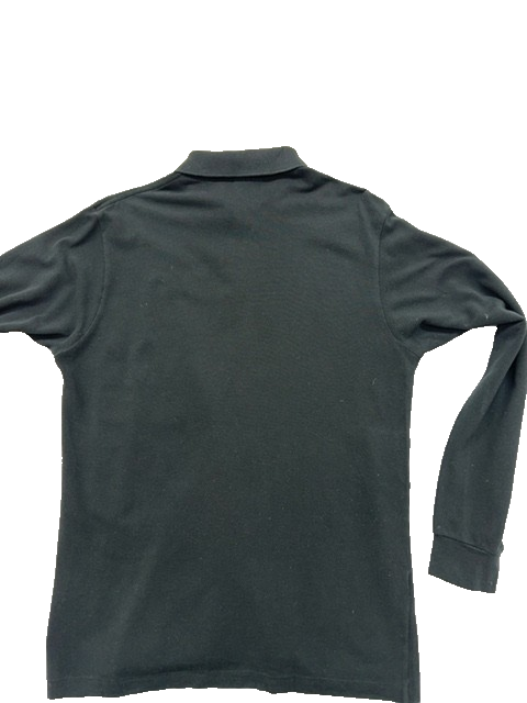 Lacoste Classic Fit Long Sleeve Polo Dark Grey Sz 4 Cotton Pique Men's