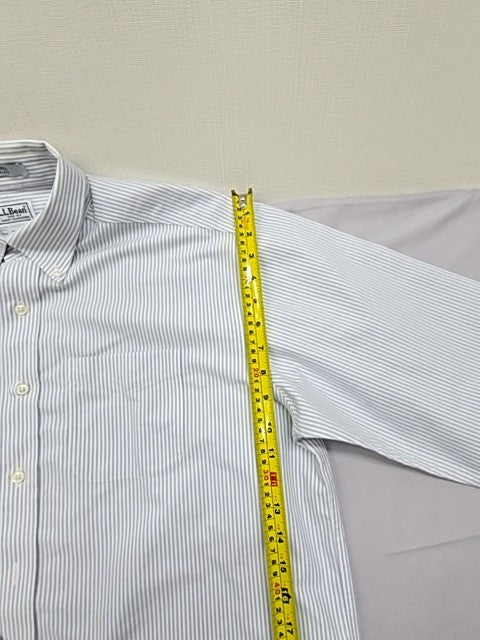 L.L.Bean Men's Light Blue Oxford Shirt Size XL Long Sleeve Wrinkle Free