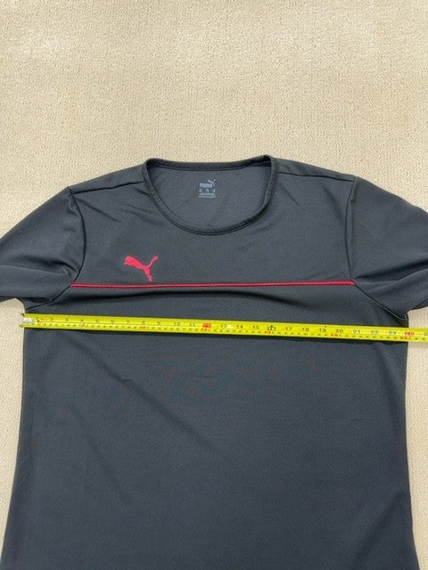 Puma Men's Black Short Sleeve T-Shirt XXL Crew Neck Jersey