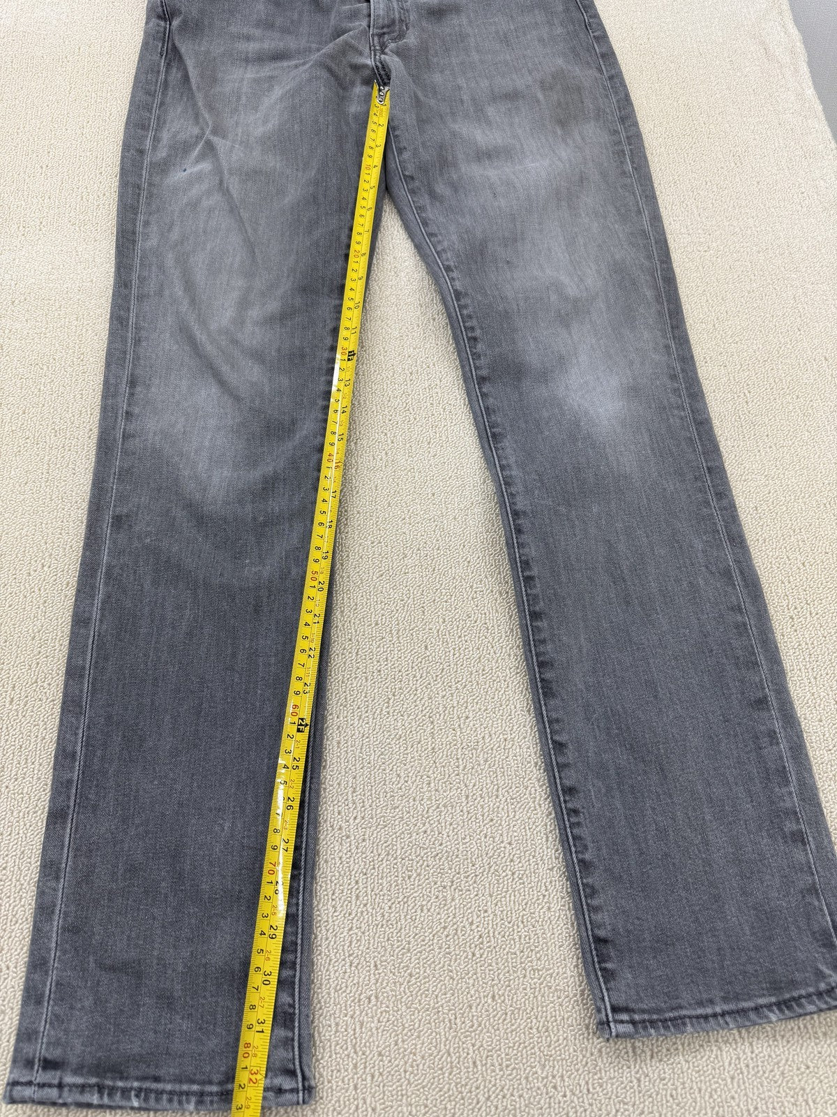 Levi's Men's Gray 501 Straight Jeans W34 L34