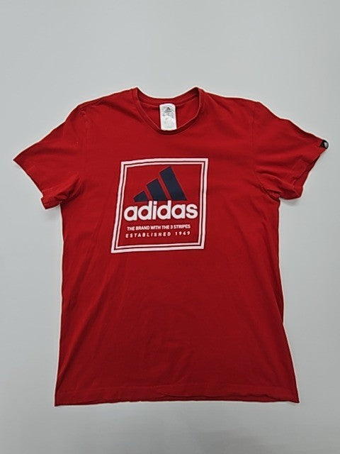 Adidas Men's Red Jersey – Size S, Brand Department Type Style, Graphic