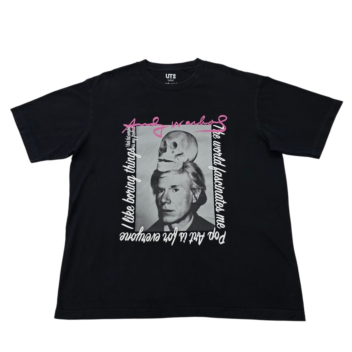 Uniqlo Men Black T-Shirt size L product image 1