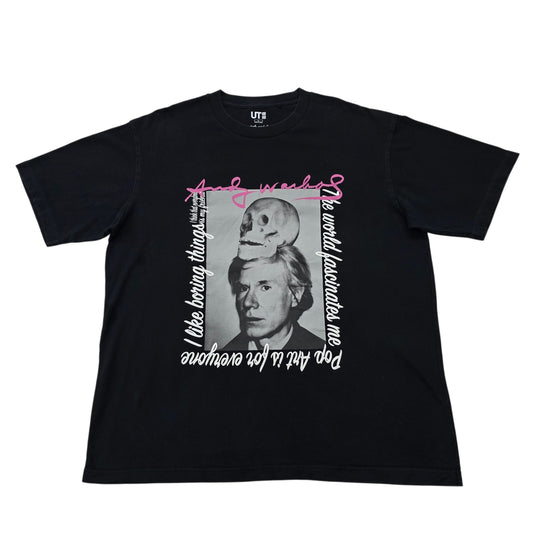 Uniqlo Men Black T-Shirt size L product image 1