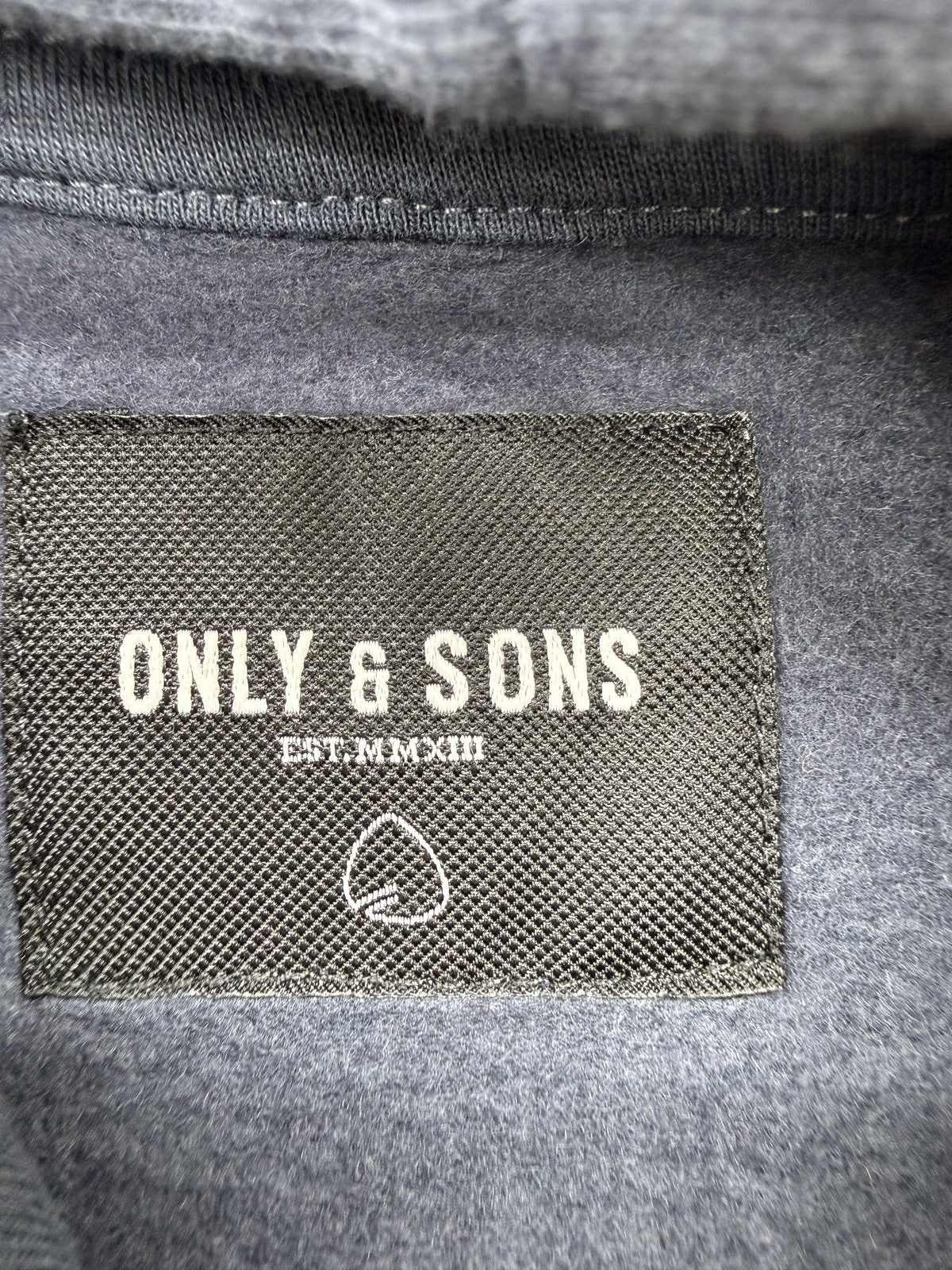 Only & Sons Charcoal Gray Fleece Hoodie M EU Men's Casual