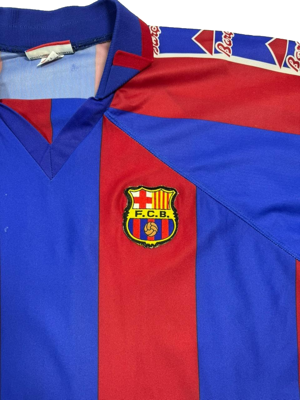 Fc Barcelona Vintage 90S Giovanni #10 Blaugrana Home Jersey Red Blue Striped XL
