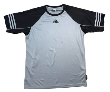 Adidas Template Training Shirt In Grey And Black - Size S