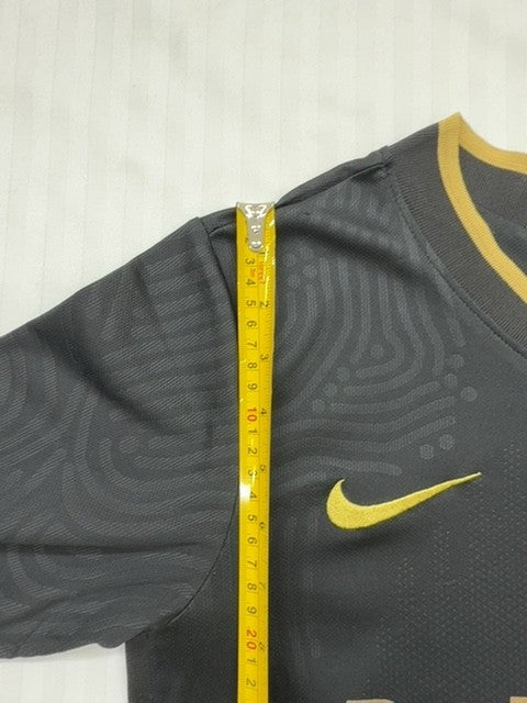 Nike Men's Black Gold FC Barcelona 20/21 Away Soccer Jersey L