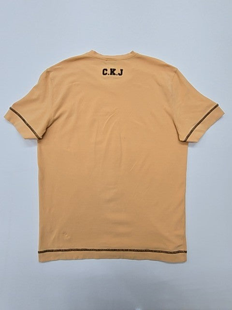 Calvin Klein Jeans Men Beige T-Shirt size XL product image 2