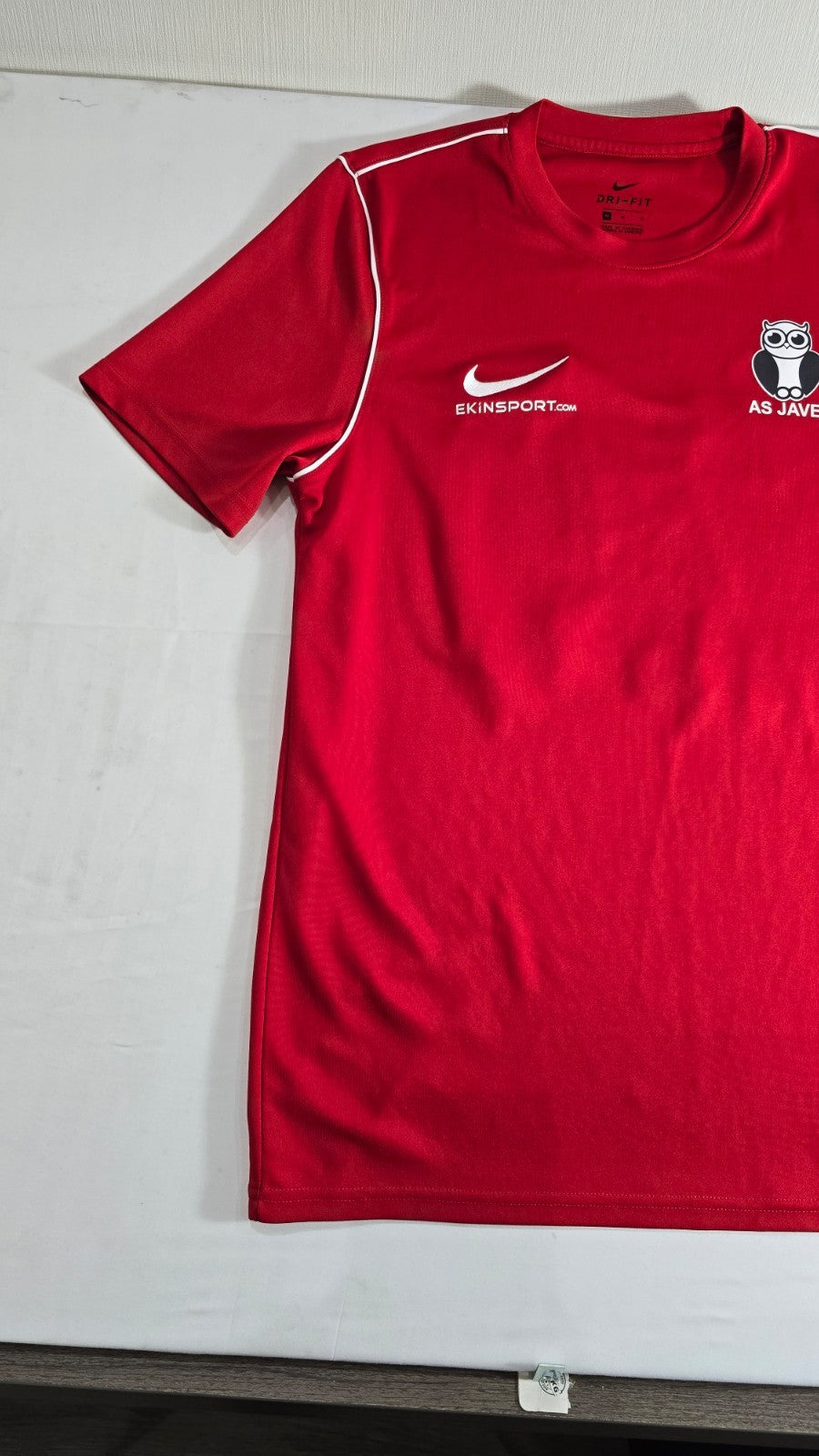 Nike Dri-FIT Men's Medium Red Football Jersey AS JAVEL Soccer Shirt