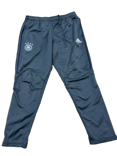 Adidas Germany Soccer Track Pants Men's XL Blue Tapered Joggers