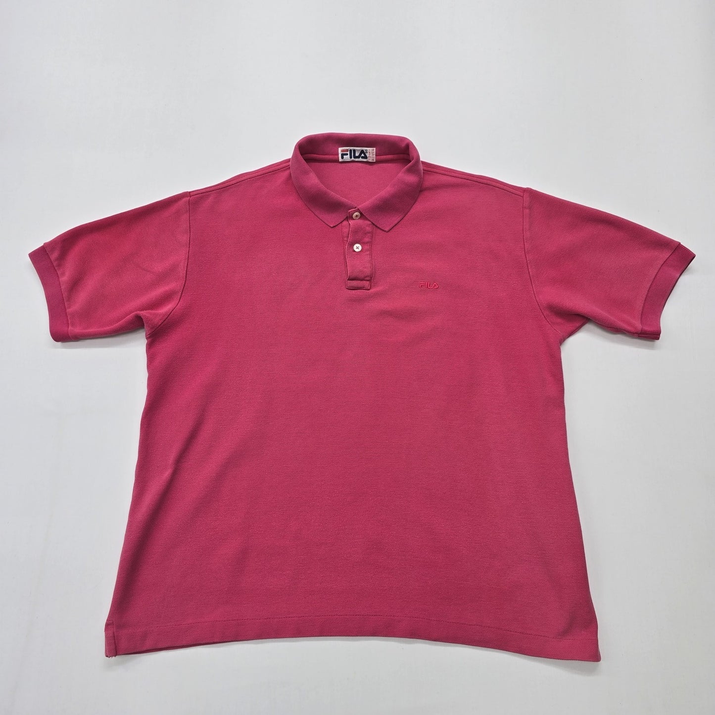 Fila Men Raspberry Polo Shirt Big & Tall Size 2XL Regular Fit Logo