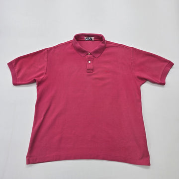 Fila Men Raspberry Polo Shirt Big & Tall Size 2XL Regular Fit Logo