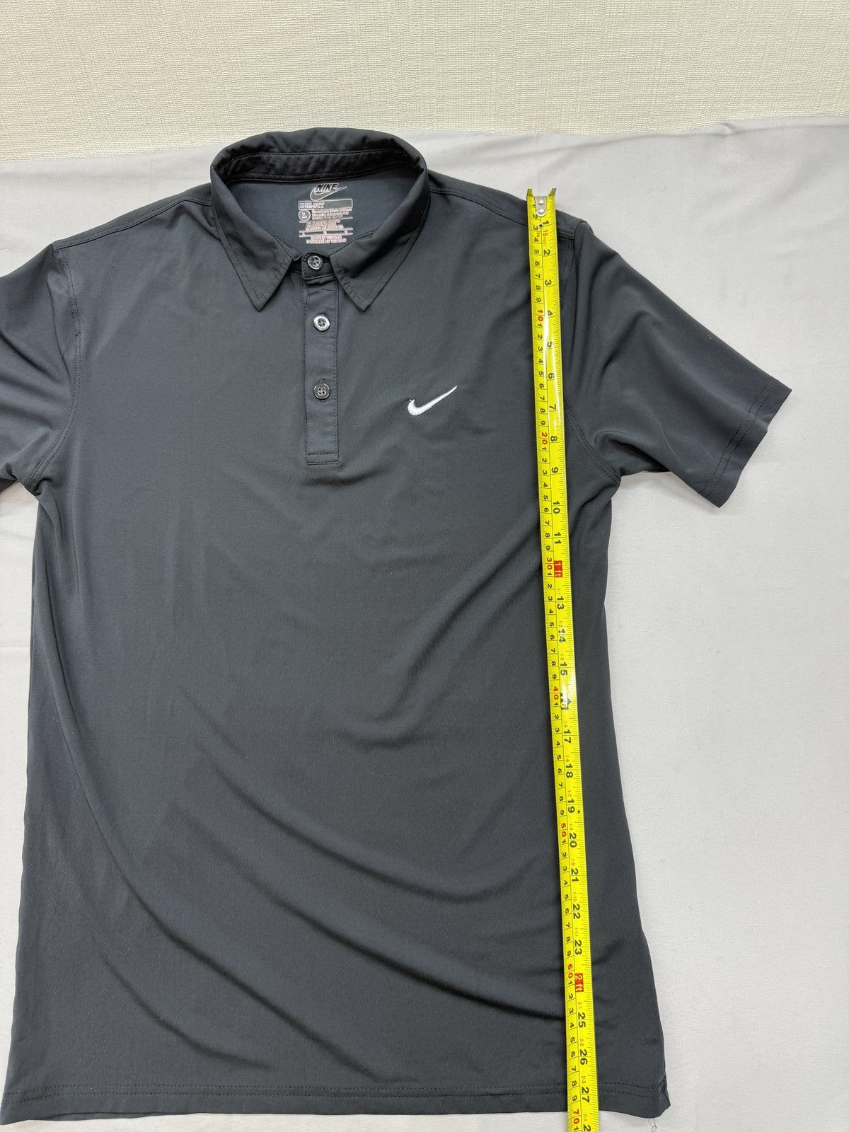 Nike Victory Polo Shirt Men's L Black Dri-FIT Short Sleeve