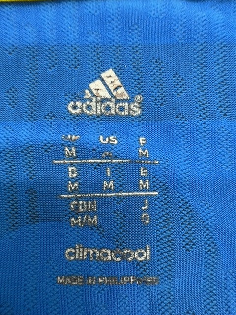 Adidas Men's Blue Striped Climacool T-Shirt Size M