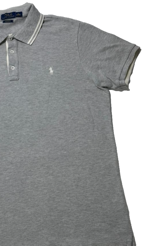 Polo Ralph Lauren Custom Fit Gray Polo Shirt XL 100% Cotton XL