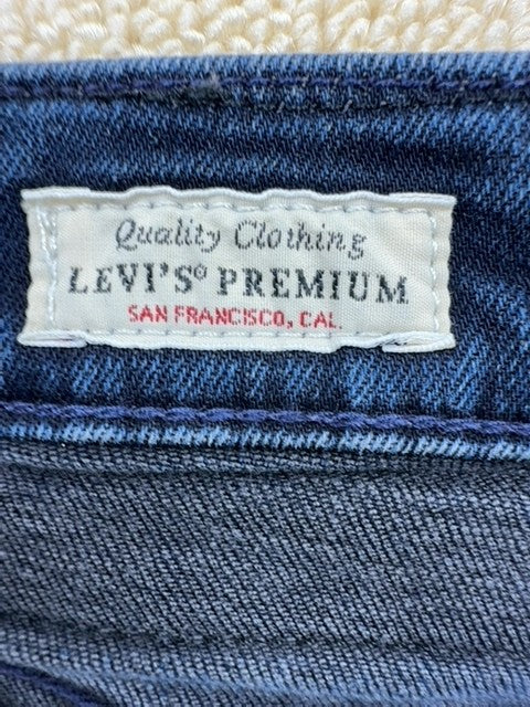 Levi's Men's Slim Premium Blue Denim Jeans Button Closure