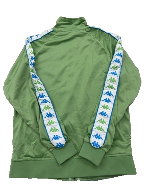 Kappa Men's Green Track Jacket Size M Slim Fit 222 Banda