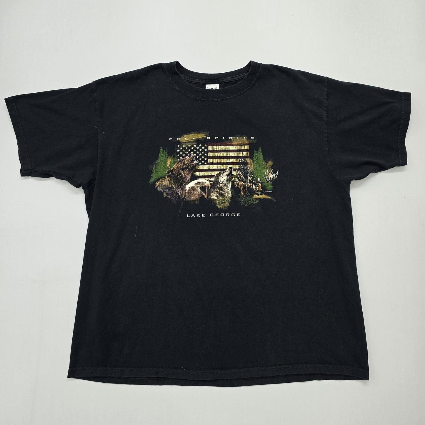 ANVIL Men Black T-Shirt product image 1