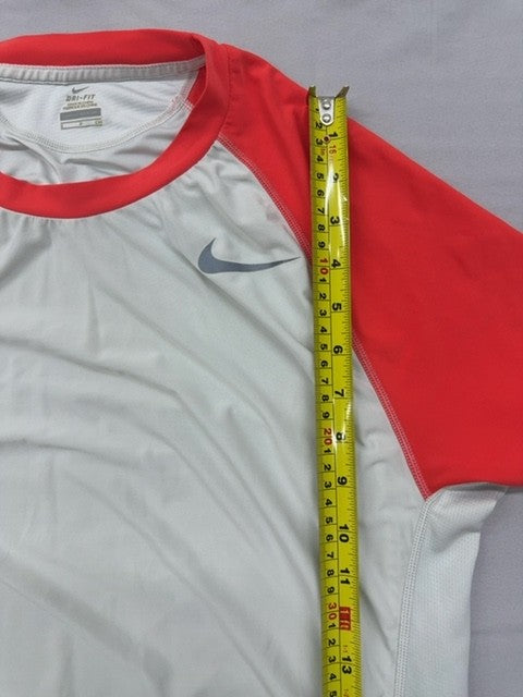 Nike Men's S Red/White Dri-FIT Raglan T-Shirt Short Sleeve
