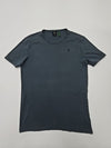 G-Star Raw Men's Blue T-Shirt – Size M, Logo, Crew Neck