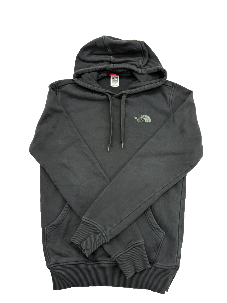 The North Face Men's Grey Pullover Hoodie XS Cotton Blend