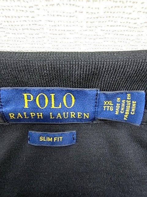 Polo Ralph Lauren Men's Black Slim Fit Polo Shirt XXL Short Sleeve