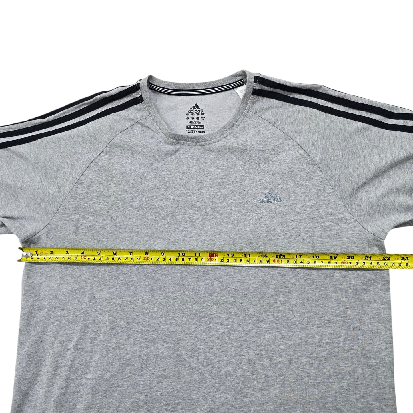 Adidas Men's Grey Clima365 Running T-Shirt Size L Moisture Wicking