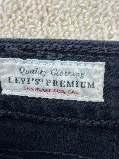 Levi's Wedgie Straight Women's Size 27 High Rise Black Stretch Jeans