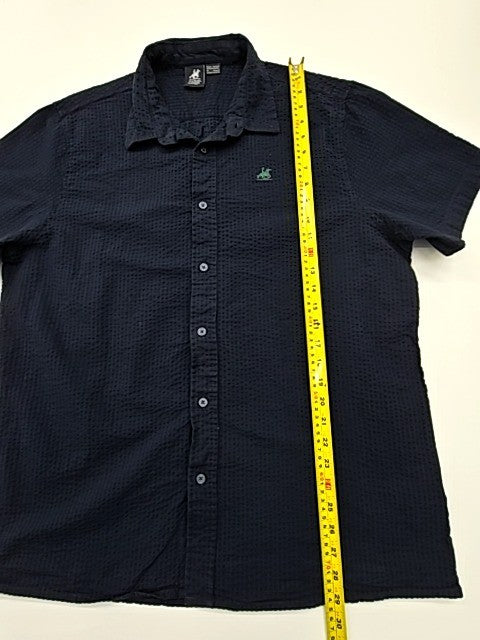 U.S. Grand Polo Men Navy Blue 3XL Cotton Button-Up Shirt Size 3XL