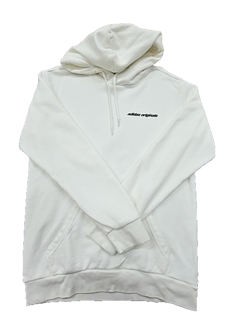 Adidas Unisex Originals White Pullover Hoodie End Plastic Waste Regular