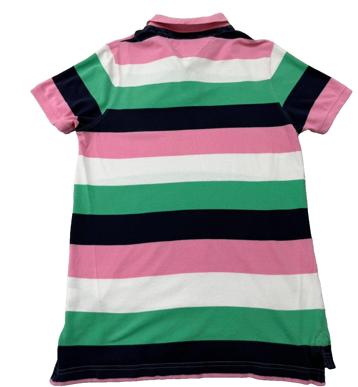Tommy Hilfiger Men's M Multicolor Stripe Slim Fit Polo Cotton Shirt