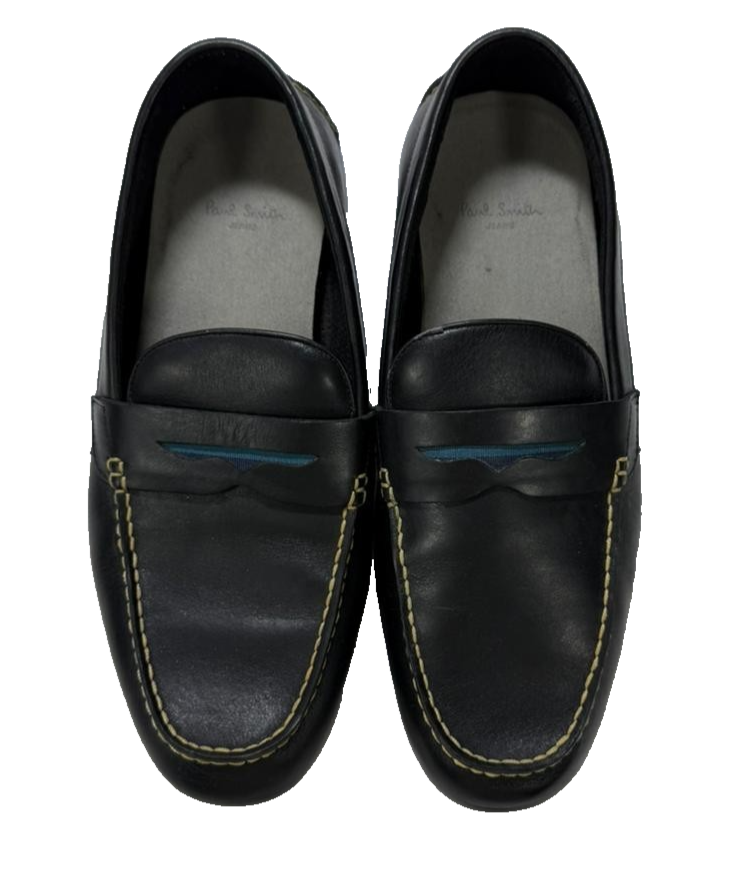 Paul Smith Jeans black leather loafers | MEN | SIZE: 12