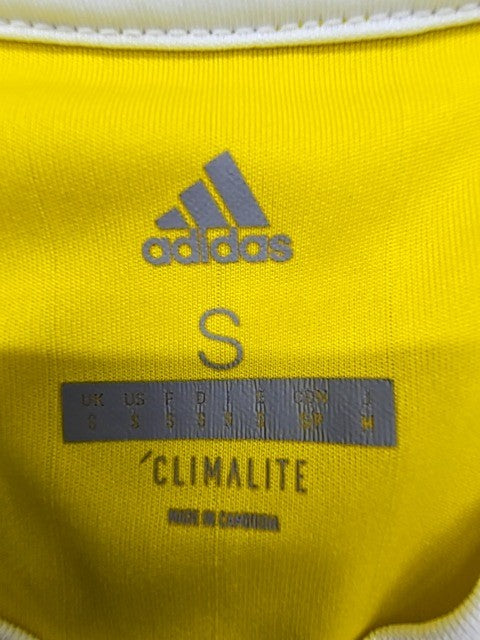 Adidas Men's VfL Bochum 1848 Yellow Soccer Jersey S Climalite V-Neck