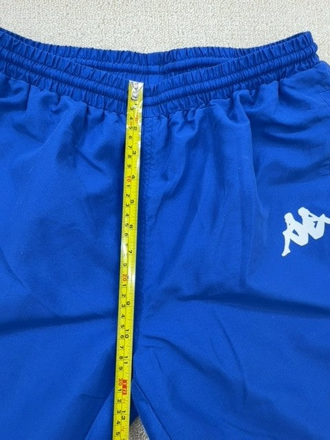 Kappa Men's Blue Track Pants Large Drawstring Training Polyester