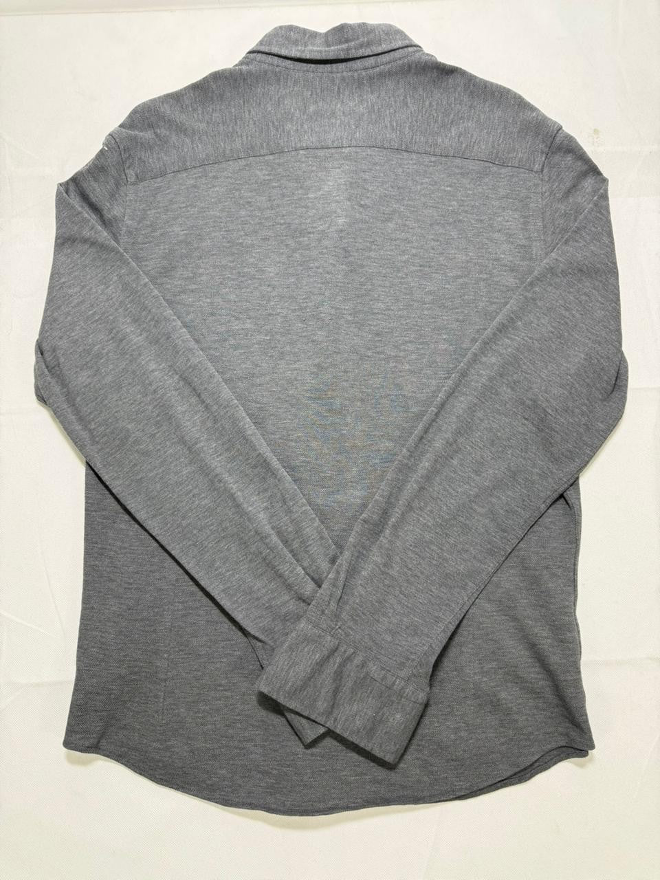 Mossimo Dutti Shirt - Large Gray Button Front Finest Fabric Preppy Casual Top