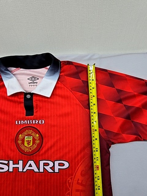 Umbro 1995 Vintage Red Diamond Football Shirt Men's L Polo