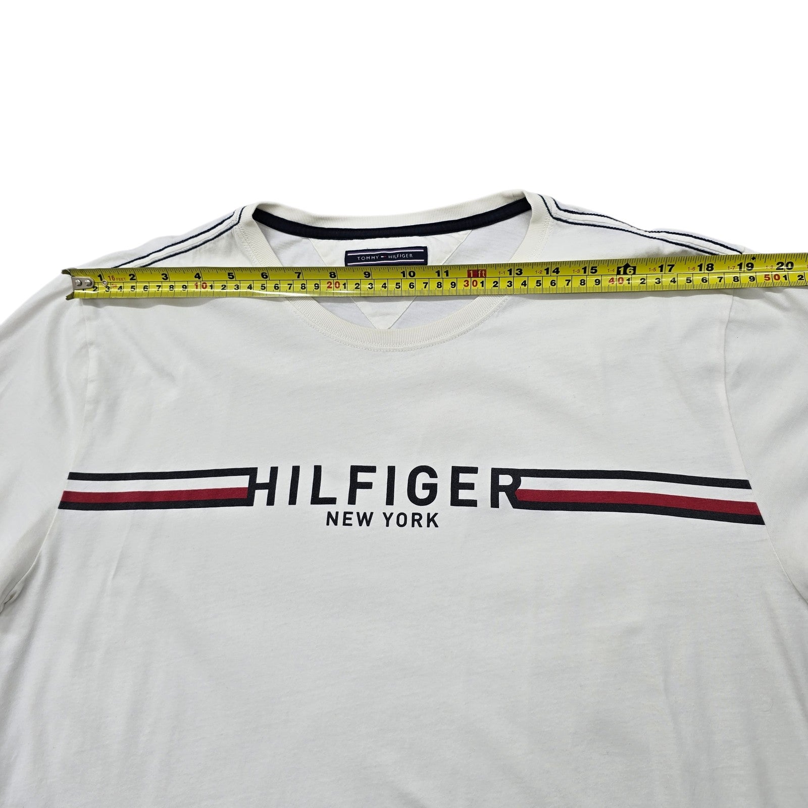 Tommy Hilfiger Men White T-Shirt size XXL product image 5