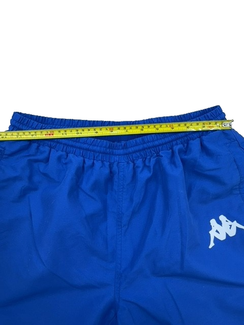 Kappa Men's Blue Track Pants Large Drawstring Training Polyester