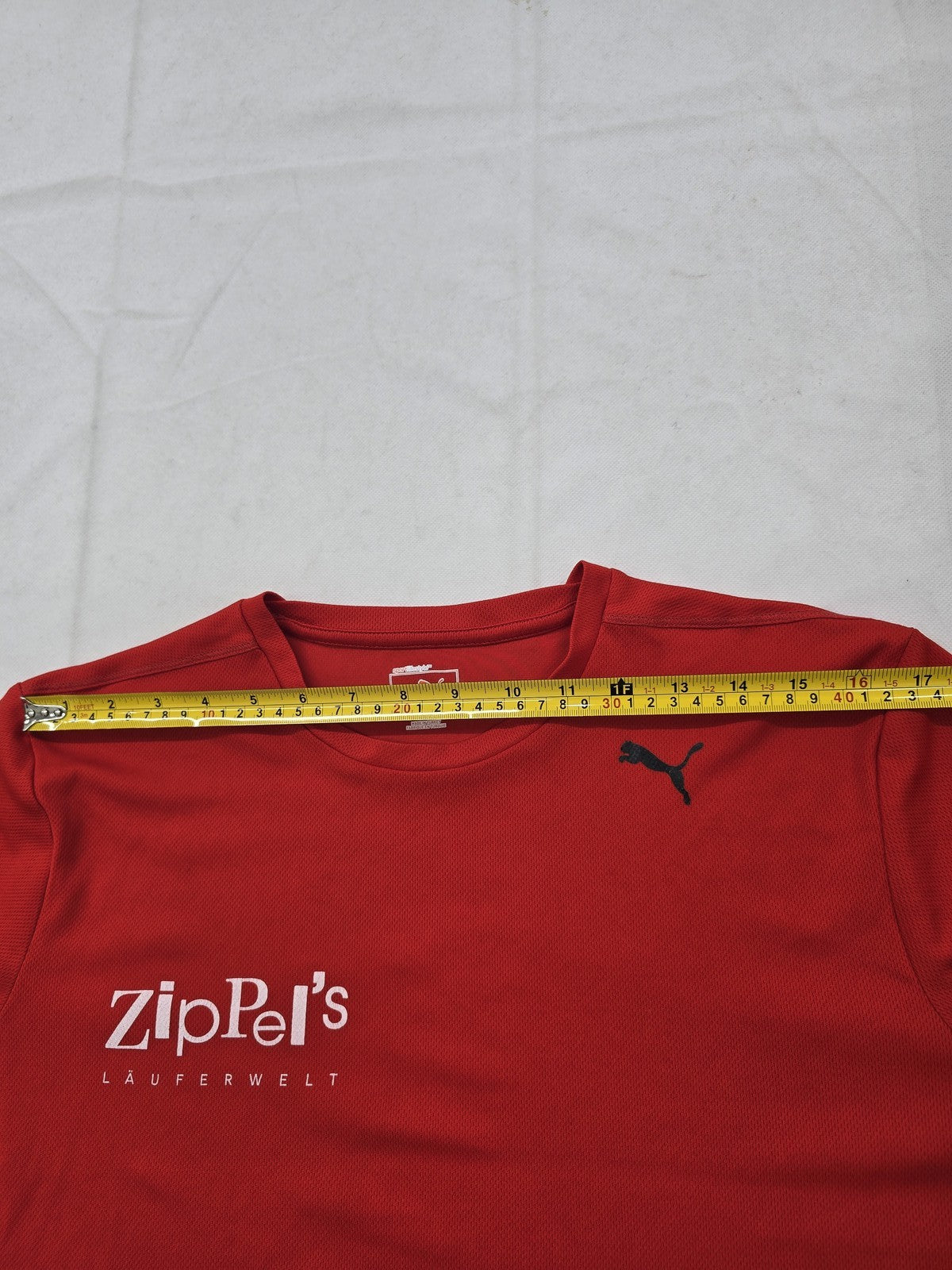 Puma Men's Red Kiel Lauf Short Sleeve Crewneck T-Shirt Size L