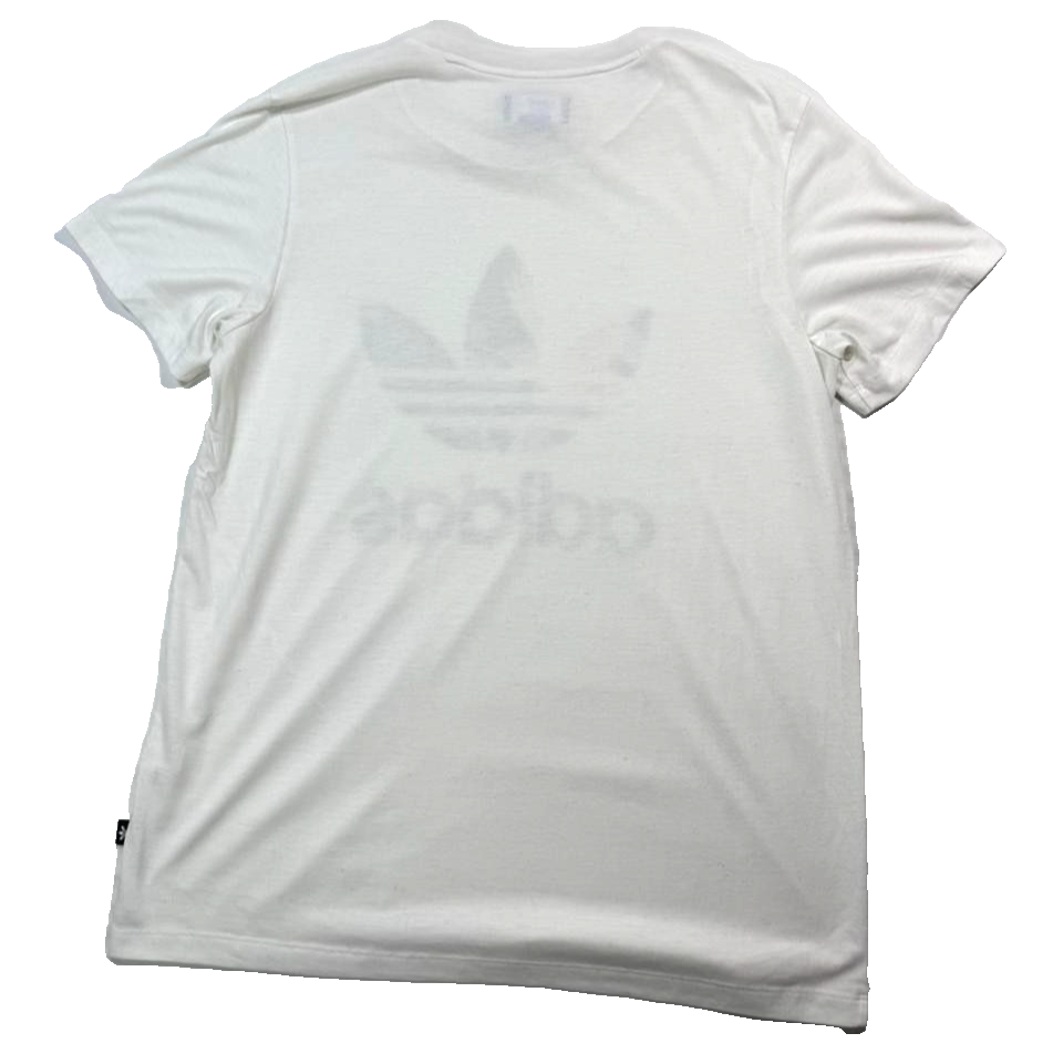Adidas Originals Rita Ora White Smoke Trefoil T-Shirt - Size S