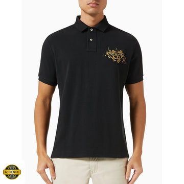 Polo Ralph Lauren Black Lunar New Year Triple-Pony Shirt - Size XL