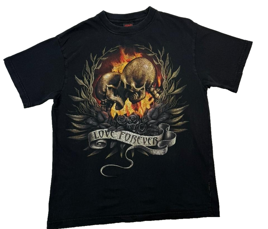 Unverified Brand Unisex Black T-Shirt – Size M, Sleeved With Love Forever