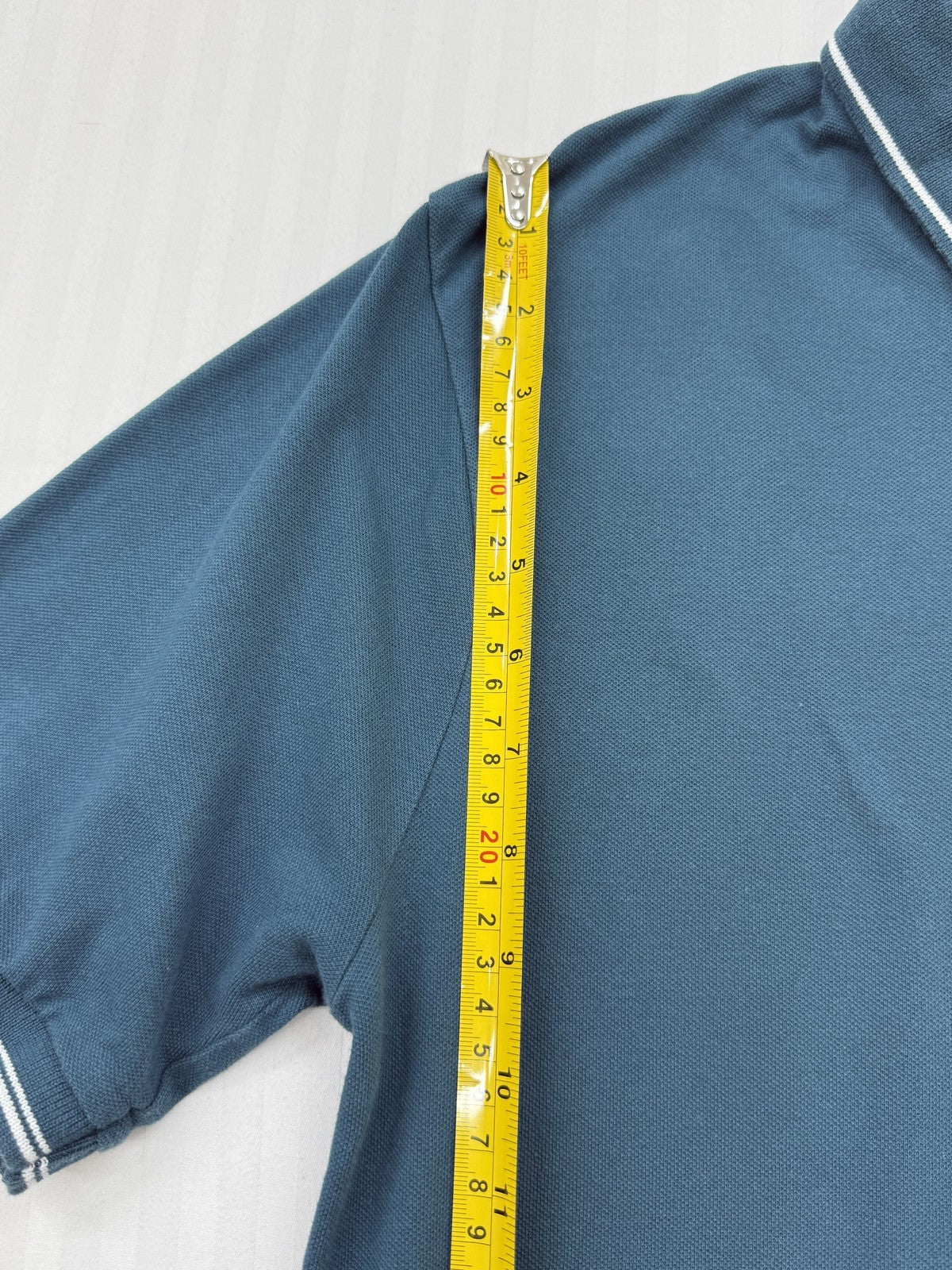 Malfini Men's M Dark Teal Cotton Polo Short Sleeve Embroidered Logo
