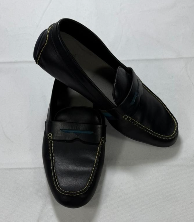 Paul Smith Jeans black leather loafers | MEN | SIZE: 12